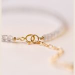 2mm adjustable Grey Moonstone bracelet