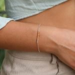 Citrine Bar Bracelet Citrine Gemstone Faceted Bead Bar Bracelet