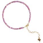 Natural Purple Mica Bracelet Purple Mica jewelry