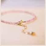 Raw Strawberry crystal bracelet