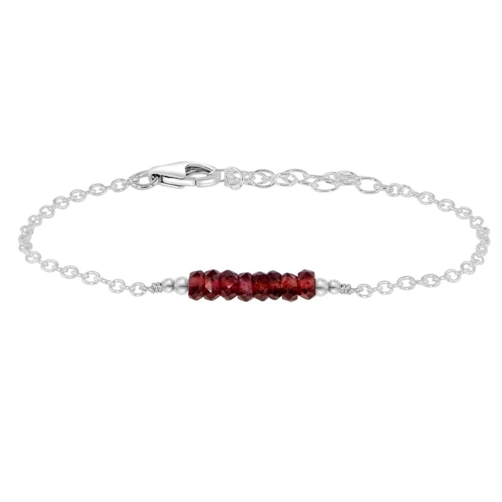 Bar Pin w Garnet main image 0