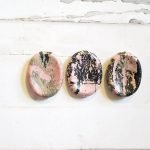 Rhodonite worry stones