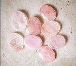 Rose quartz worry stone for anxiety