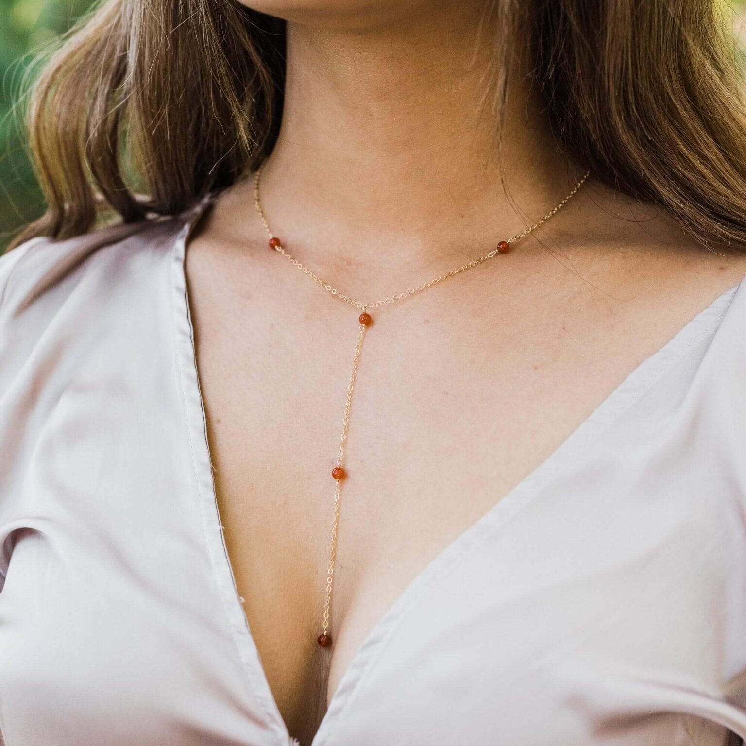 Avery Necklace - Carnelian main image 0
