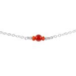 Dainty Carnelian Necklace adjustable