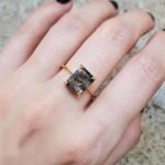 Trending Emerald Cut Moss Agate Ring