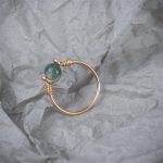 Fidget Moss Agate Ring