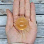 Carved Orange Calcite Crystal Ball