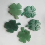 Green Aventurine Four-leaf Clover Hand Carved Crystal Carving