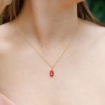 carnelian choker necklace