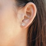 Dainty Moonstone Raw Stone Earrings