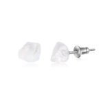 Moonstone Raw Crystal Stud Earrings