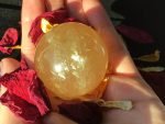 Gemstone Orange Calcite Crystal Ball