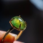 Oval Moss Agate Ring