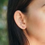 Dainty Pink Tourmaline Raw Stone Earrings