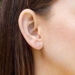 Dainty Rose Quartz Raw Stone Earrings