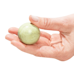 Carved Serpentine Crystal Ball