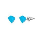 Dainty Turquoise Raw Stone Earrings