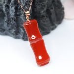 Carnelian Vertical Bar Necklace