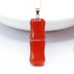 Carnelian Vertical Bar Necklace