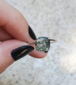 vintage moss agate ring