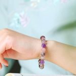 Natural Super Seven Purple Rutilated Quartz Bracelet