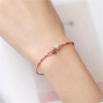 Rhodonite crystal bracelet thegreencrystal