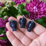 Blue Goldstone Angel Necklace
