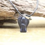 Beautiful little Angel blude goldstone pendant