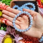 6mm Blue Lace Agate Bracelet thegreencrystal