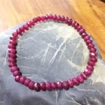 Faceted Ruby Bracelet