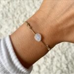 Rainbow Moonstone Gemstone Bracelet thegreencrystal