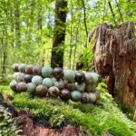 6mm African Green Opal Bead Bracelet