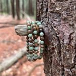 real African Green Opal Bead Bracelet