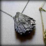 large black kyanite fan necklace thegreencrystal