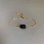 raw black tourmaline bracelet thegreencrystal