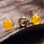 real gemstone potara earring