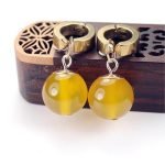 real gemstone yellow potara earring thegreencrystal