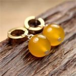 Clip-On yellow Potara Earrings thegreencrystal