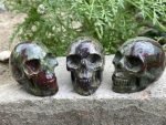 Dragon Blood Stone skull thegreencrystal