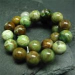 handmade 8mm Green Opal Bead Bracelet thegreencrystal