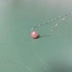 Minimalist Peach Moonstone Necklace Peach Moonstone Necklaces