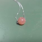 Minimalist Peach Moonstone Necklace Peach Moonstone Necklaces