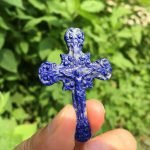 Handmade Lapis Lazuli Crucifix thegreencrystal