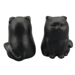 Obsidian Cat carvings