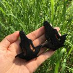 Crystal Obsidian Yoga Goddess Carving thegreencrystal