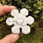 howlite Crystal Snowflake Stone Carving