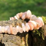 Peach Moonstone Bracelet Chip Bracelet
