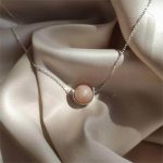 10mm Peach Moonstone fidget necklace thegreencrystal