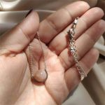 Peach Moonstone fidget necklace thegreencrystal